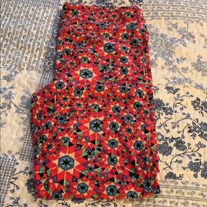 Pink Quilt Pattern LulaRoe Tall & Curvy Leggings